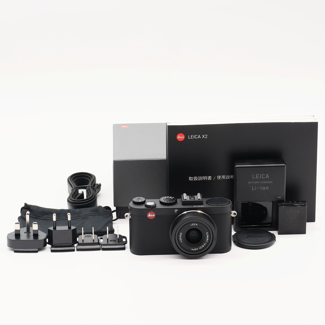 LEICA - Leica X2 ブラック 18450 2.7インチTFT LCD 16.5MPの LEICA - Leica X2 ブラック 18450 2.7インチTFT LCD 16.5MPの
