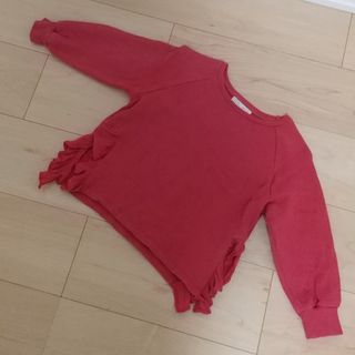 ザラキッズ(ZARA KIDS)のZARA kids☆フリル 裏毛トップス(Tシャツ/カットソー)