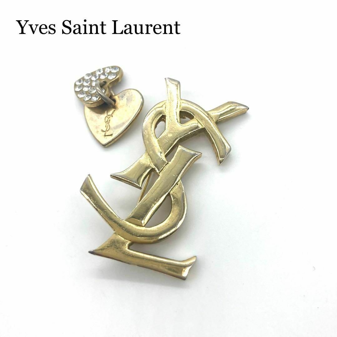 イヴ・サンローラン YSL ヴィンテージ ブローチ 【90%OFF イヴ・サンローラン YSL ヴィンテージ ブローチ 【90%OFF