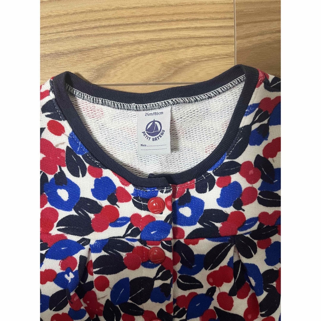 PETIT BATEAU(プチバトー)のプチバトー　カーディガン　86cm 24m キッズ/ベビー/マタニティのキッズ服女の子用(90cm~)(カーディガン)の商品写真