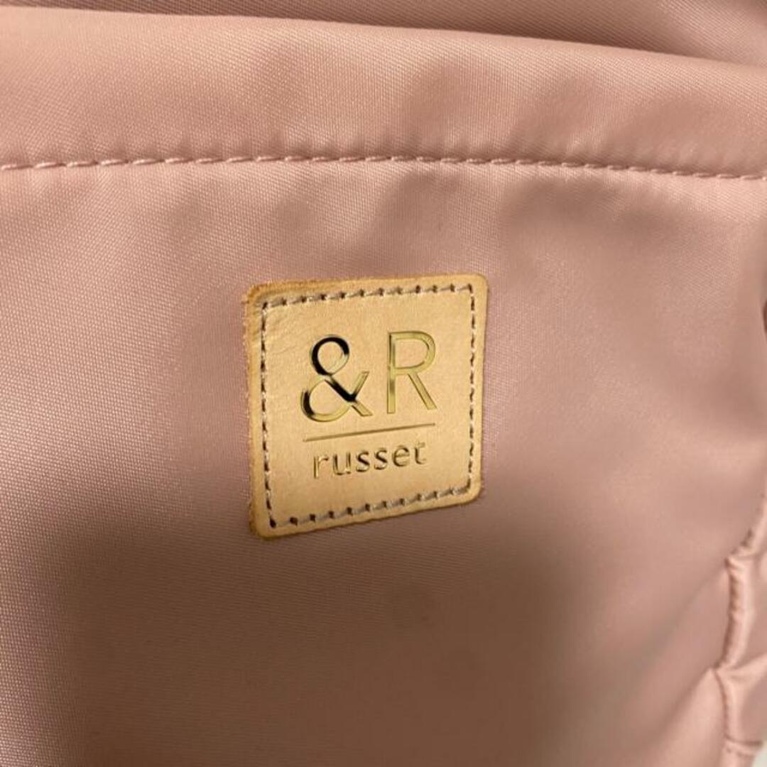 Russet(ラシット)のrusset(ラシット) リュックサック美品  - ライトピンク &R ナイロン レディースのバッグ(リュック/バックパック)の商品写真