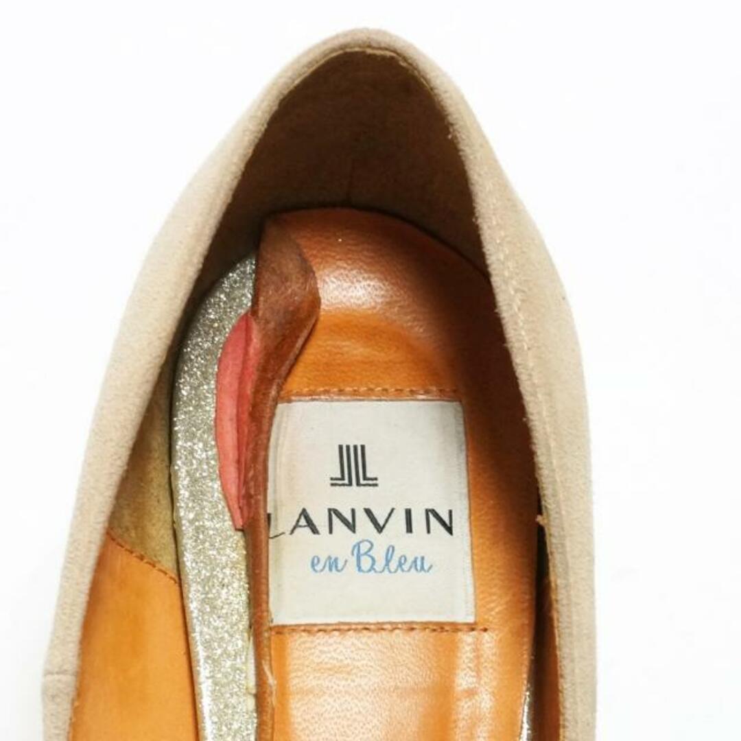 LANVIN en Bleu(ランバンオンブルー)のLANVIN en Bleu(ランバンオンブルー) パンプス 24 1/2 レディース - ベージュ スエード レディースの靴/シューズ(ハイヒール/パンプス)の商品写真