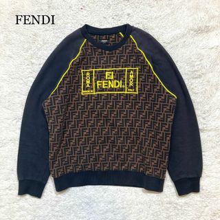 フェンディ(FENDI)の【超人気☆即完売】FENDI フェンディ ズッカ柄 スウェット ロゴ トレーナー(スウェット)