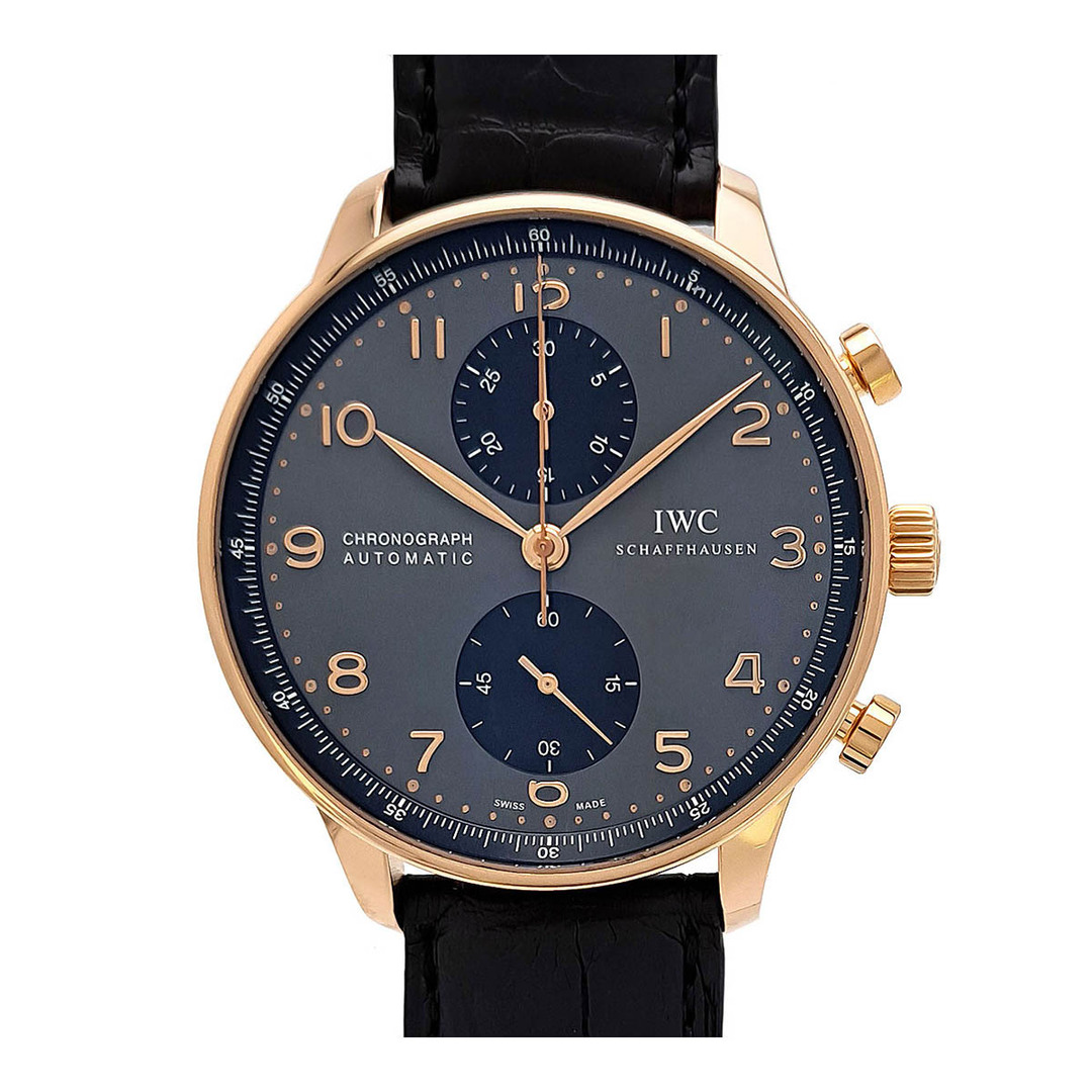 IWC(インターナショナルウォッチカンパニー)のIWC ポルトギーゼ クロノグラフ IW371610 自動巻き ピンクゴールド メンズ IWC 【中古】 【時計】 メンズの時計(腕時計(アナログ))の商品写真