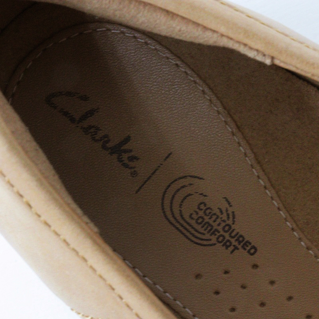 Clarks(クラークス)のクラークス Clarks レザーフラットシューズ 4/キャメル 23cm パンプス【2400013728300】 レディースの靴/シューズ(ハイヒール/パンプス)の商品写真