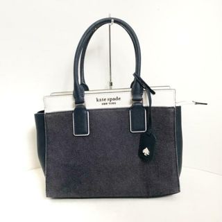 ケイトスペードニューヨーク(kate spade new york)のKate spade(ケイトスペード) ハンドバッグ - WKRU6757 ダークネイビー×白 デニム×レザー(ハンドバッグ)