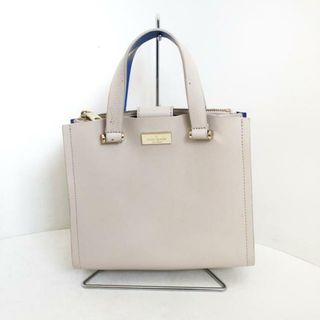 ケイトスペードニューヨーク(kate spade new york)のKate spade(ケイトスペード) トートバッグ - WKRU4195 ベージュ×ブルー レザー(トートバッグ)