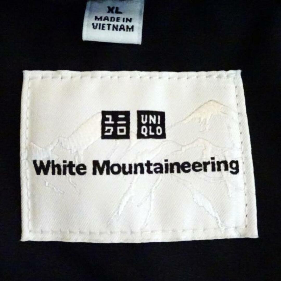 WHITE MOUNTAINEERING(ホワイトマウンテニアリング)のWHITE MOUNTAINEERING(ホワイトマウンテニアリング) ブルゾン サイズXL メンズ - 黒 長袖/プルオーバー/冬/UNIQLOコラボ メンズのジャケット/アウター(ブルゾン)の商品写真
