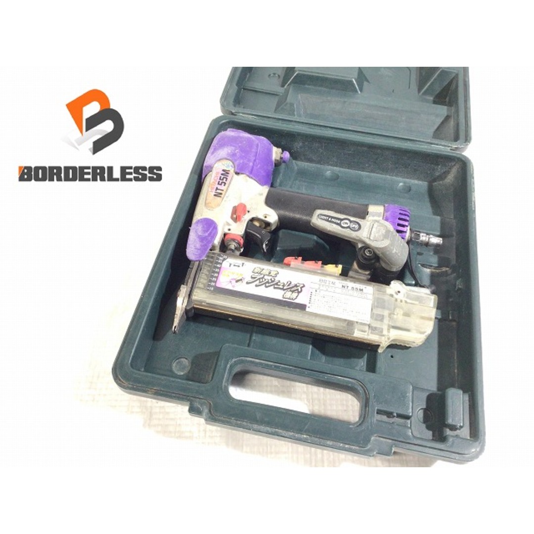 日立 - ☆中古品☆HITACHI 日立工機 55mm 常圧 仕上釘打機 NT55M 日立 - ☆中古品☆HITACHI 日立工機 55mm 常圧 仕上釘打機 NT55M