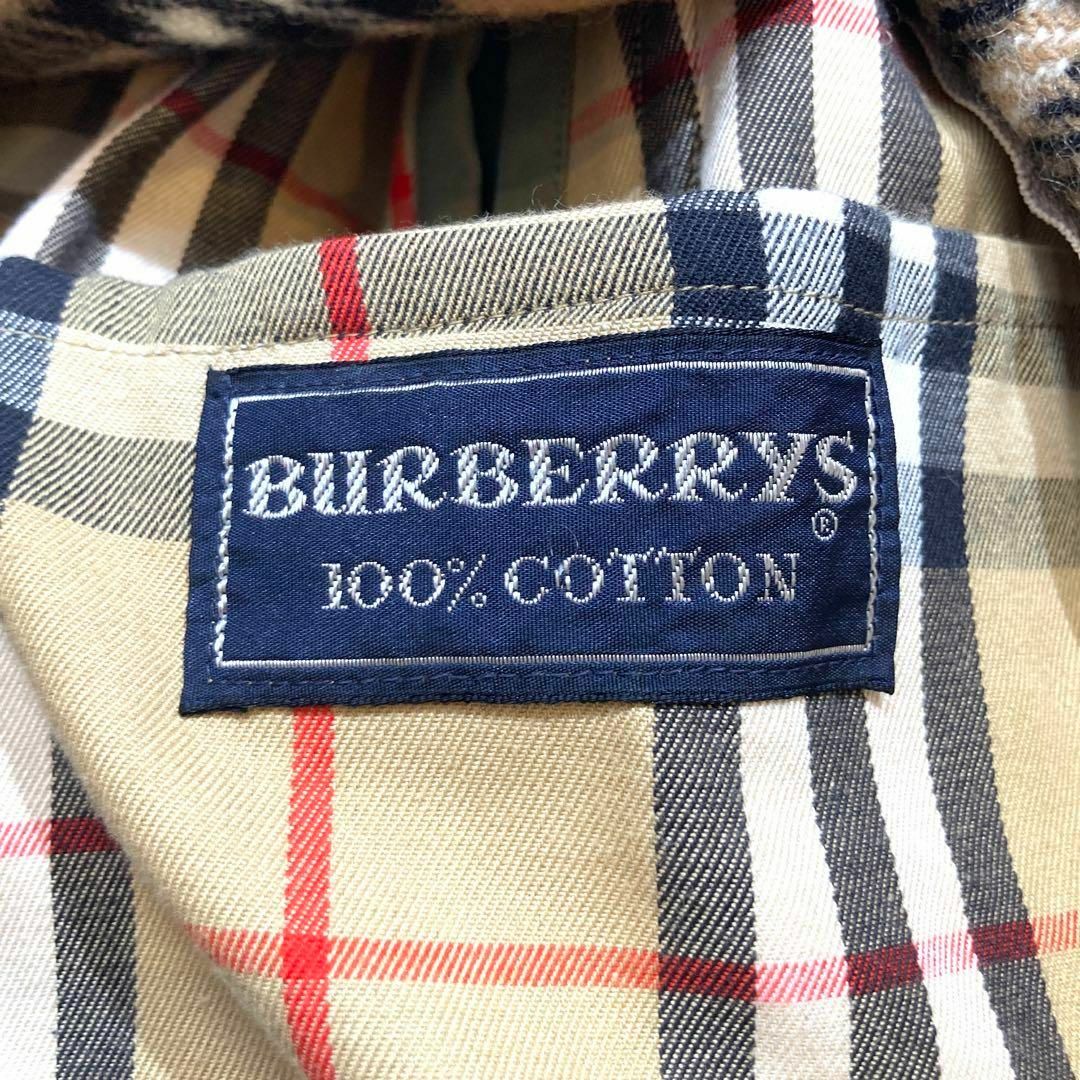 BURBERRY(バーバリー)の【極美品】バーバリー ステンカラーコート 玉虫色 ノバチェック ライナー M相当 メンズのジャケット/アウター(ステンカラーコート)の商品写真