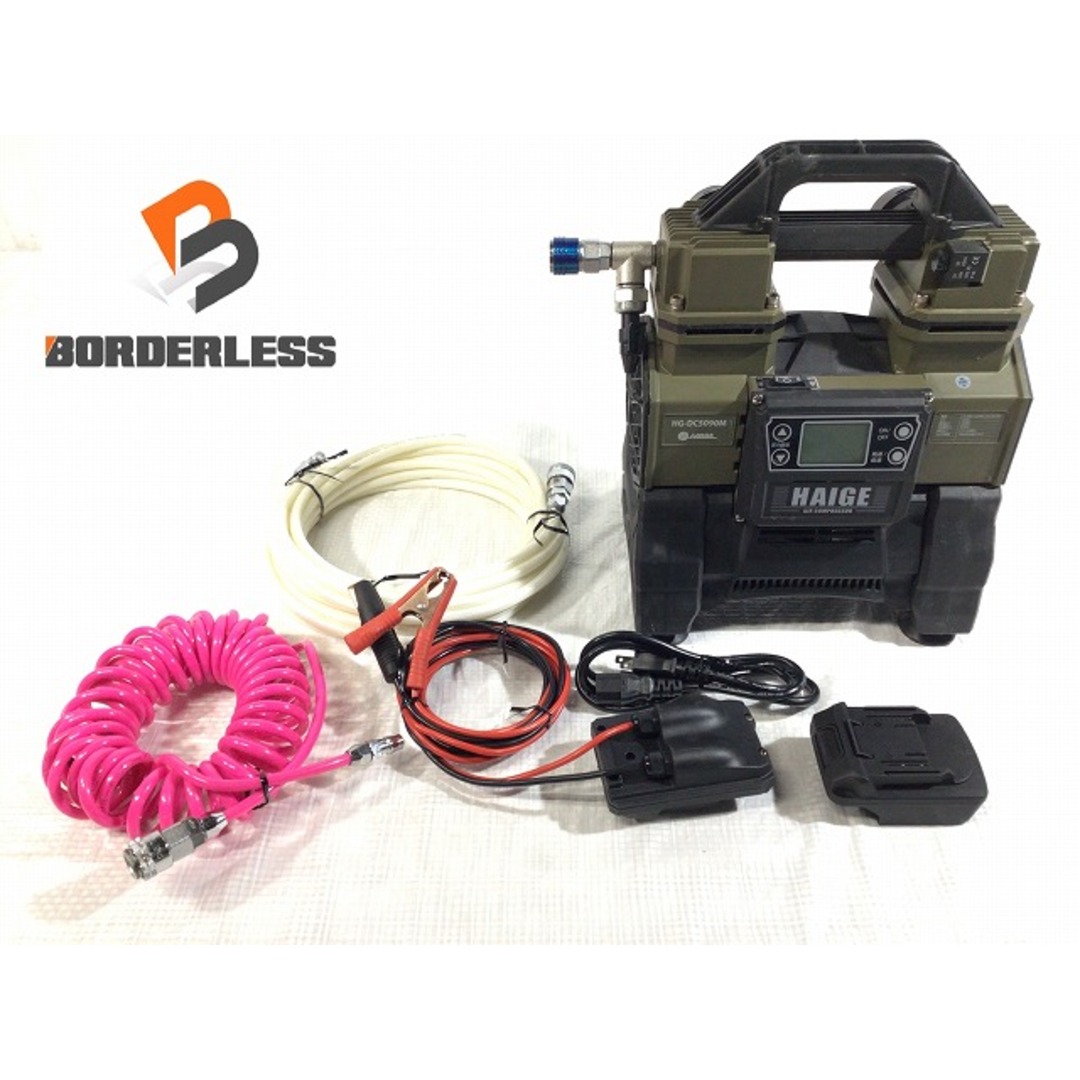 ☆中古品☆HAIGE ハイガー エアーコンプレッサー HG-DC5090M ☆中古品☆HAIGE ハイガー エアーコンプレッサー HG-DC5090M