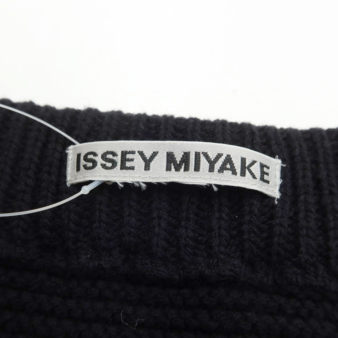 ISSEY MIYAKE(イッセイミヤケ)の【中古】イッセイミヤケ ISSEY MIYAKE 2023年秋冬 ニット イージーパンツ ブラックxブラウン【サイズ表記なし（L位）】【レディース】 レディースのパンツ(その他)の商品写真