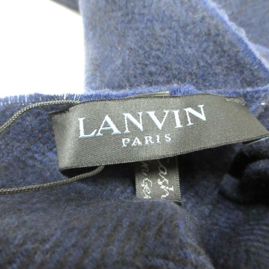 LANVIN(ランバン)のLANVIN(ランバン) マフラー美品  - ダークネイビー カシミヤ レディースのファッション小物(マフラー/ショール)の商品写真