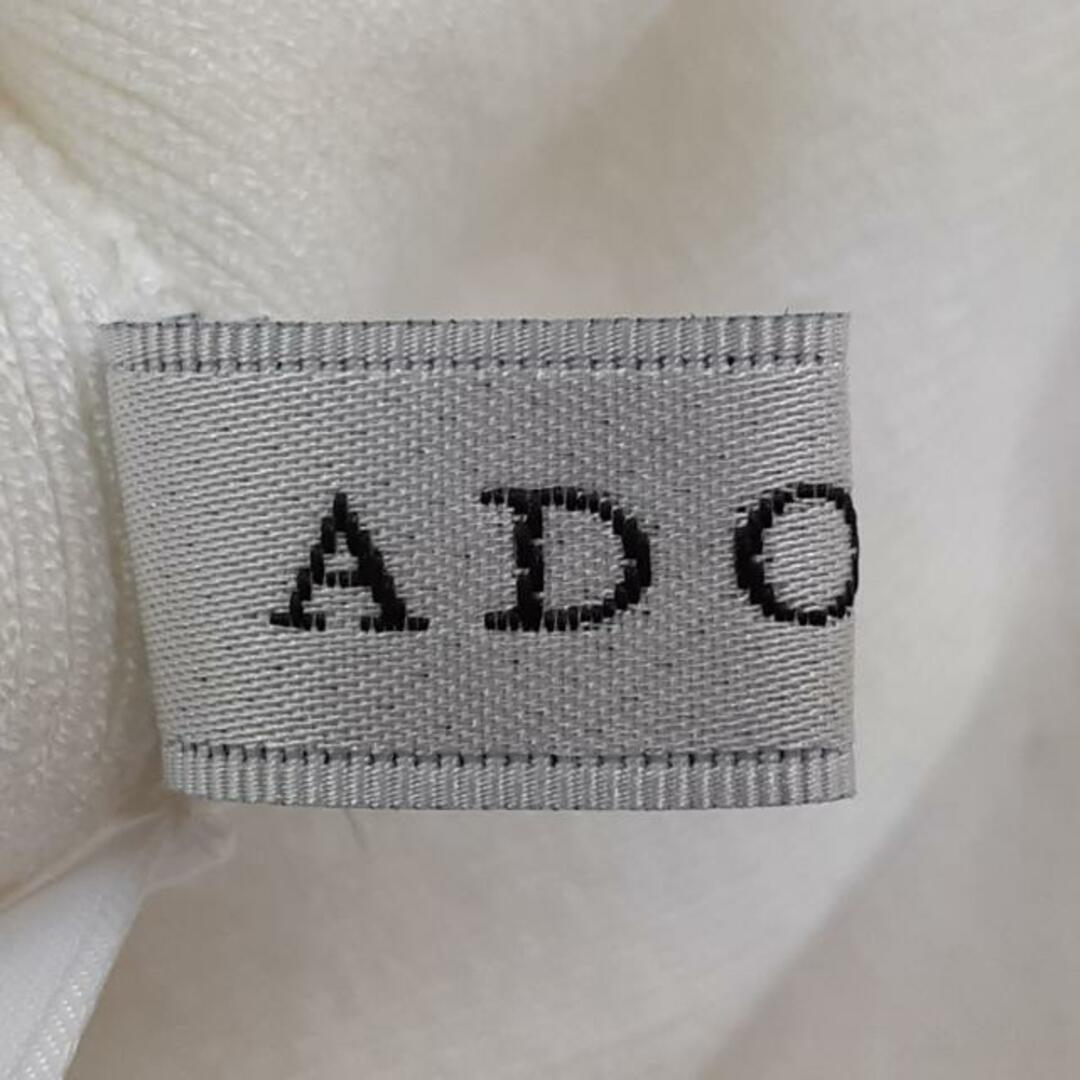 ADORE(アドーア)のADORE(アドーア) ワンピース サイズ38 M レディース美品  - 531-1170114 白 ハイネック/半袖/ロング/クリアストレッチロングニット レディースのワンピース(その他)の商品写真