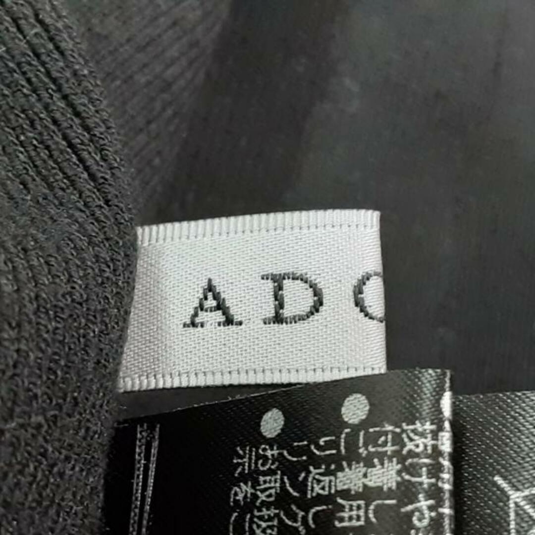 ADORE(アドーア)のADORE(アドーア) ワンピース サイズ38 M レディース美品  - 531-1170114 黒 ハイネック/半袖/ロング/クリアストレッチロングニット レディースのワンピース(その他)の商品写真