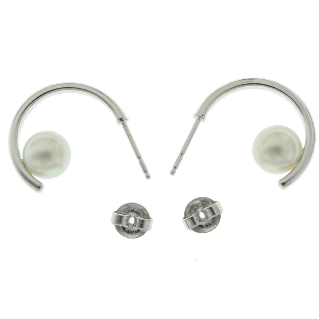 MIKIMOTO - (新品仕上げ済)ミキモト MIKIMOTO パール フープ MIKIMOTO - (新品仕上げ済)ミキモト MIKIMOTO パール フープ