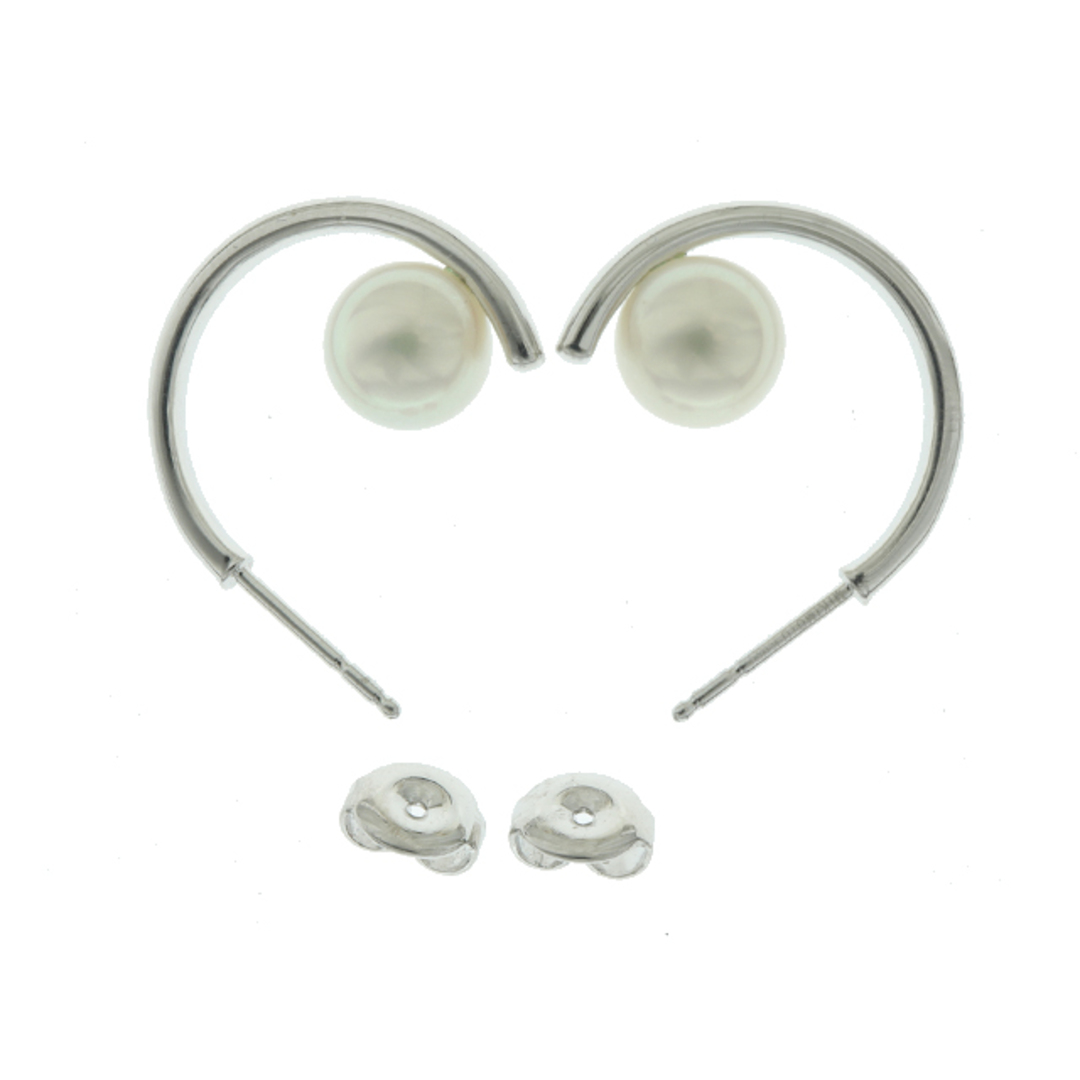 MIKIMOTO - (新品仕上げ済)ミキモト MIKIMOTO パール フープ MIKIMOTO - (新品仕上げ済)ミキモト MIKIMOTO パール フープ