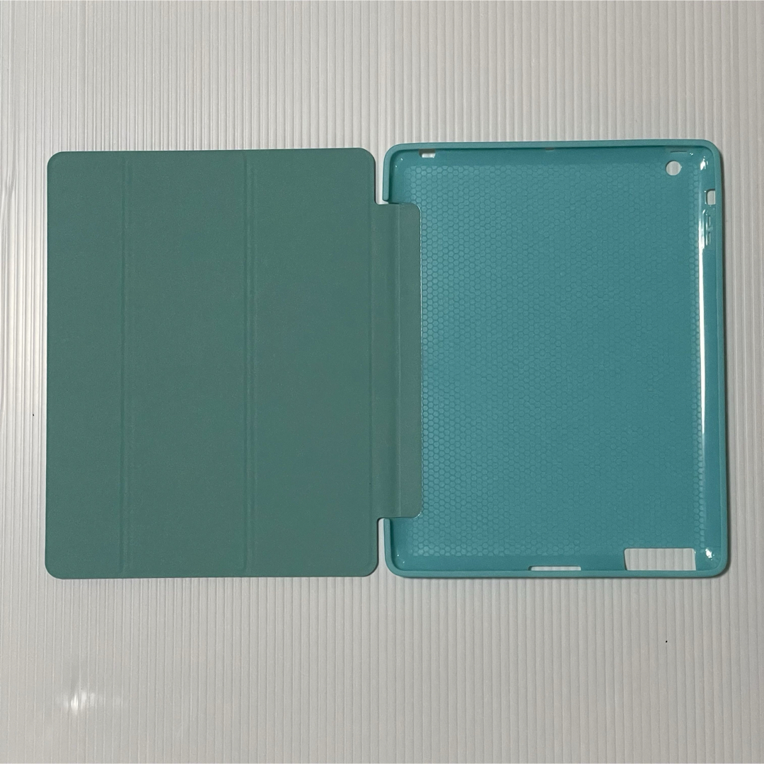 iPad 2/3/4 ケース 超薄型 超軽量 TPU ミントグリーン スマホ/家電/カメラのスマホアクセサリー(iPadケース)の商品写真