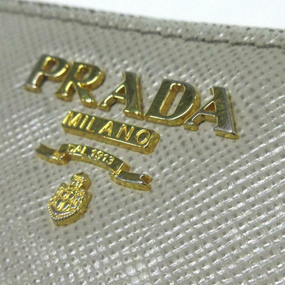 PRADA(プラダ)のPRADA(プラダ) 2つ折り財布 - アイボリー L字ファスナー レザー レディースのファッション小物(財布)の商品写真