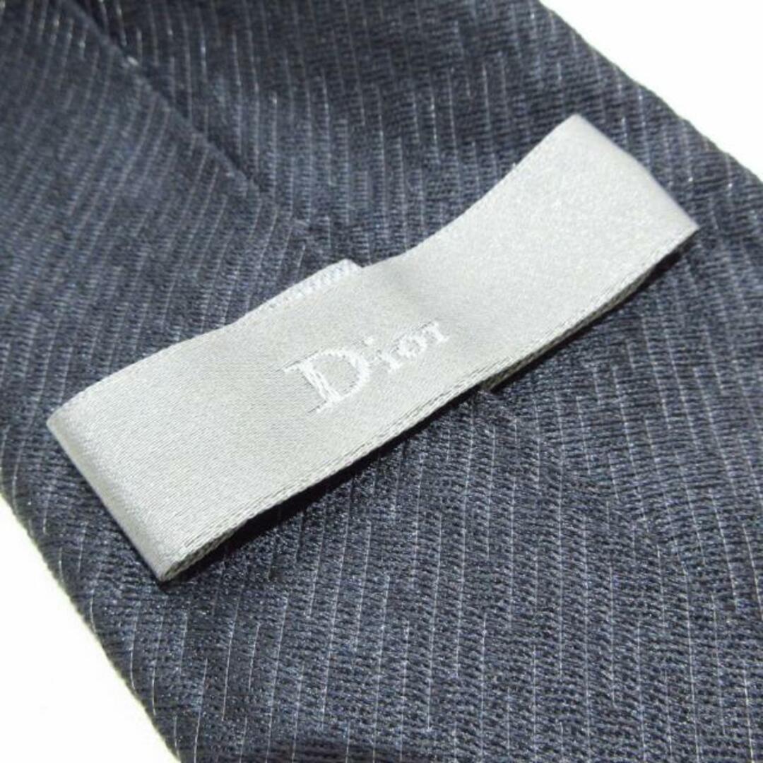 DIOR HOMME(ディオールオム)のDior HOMME(ディオールオム) ネクタイ メンズ - ダークグレー ラメ/レジメンタル メンズのファッション小物(ネクタイ)の商品写真