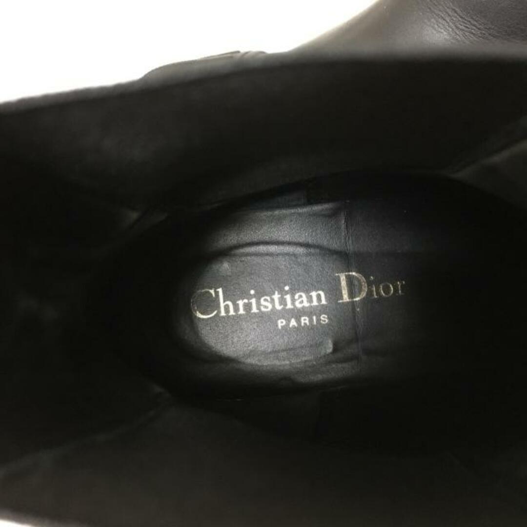 Christian Dior(クリスチャンディオール)のDIOR/ChristianDior(ディオール/クリスチャンディオール) ショートブーツ 36D レディース DIOR IRON KDI646CRU-S900 黒 サイドゴア レザー×ラバー×化学繊維 レディースの靴/シューズ(ブーツ)の商品写真