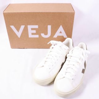 ヴェジャ(VEJA)のVEJA ヴェジャ　カンボ　クロム　フリー　レザー　スニーカー　白　カーキ　22.5(スニーカー)