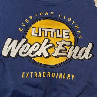 littleweekend ワッペントレーナー　新品未使用タグ付き(トレーナー/スウェット)