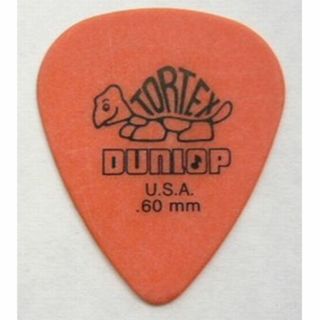 ピックDunlop TORTEXダンロップティアドロップオレンジ.60ｘ6枚新品(アコースティックギター)