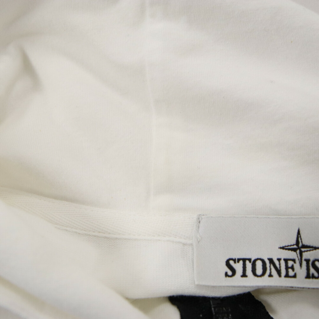 STONE ISLAND(ストーンアイランド)のSTONE ISLAND ストーンアイランド 袖パッチジップアップパーカー フーディー ホワイト 781563650 メンズのトップス(パーカー)の商品写真