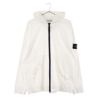 ストーンアイランド(STONE ISLAND)のSTONE ISLAND ストーンアイランド 袖パッチジップアップパーカー フーディー ホワイト 781563650(パーカー)