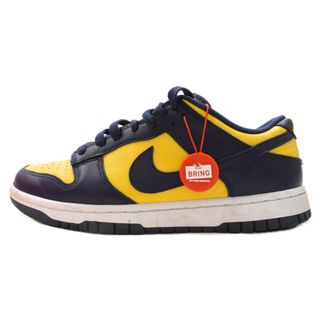 ナイキ(NIKE)のNIKE ナイキ DUNK LOW RETRO MICHIGAN ダンクローミシガン ローカットスニーカー ネイビー/イエロー US8.5/26.5cm DD1391-700(スニーカー)