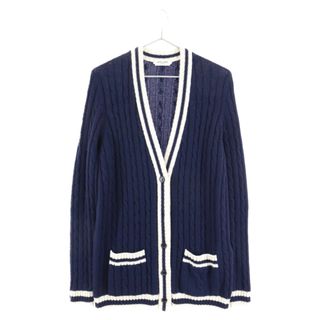 SAINT LAURENT PARIS サンローランパリ ケーブルニットカーディガン レディース 668374 Y75FW ネイビー