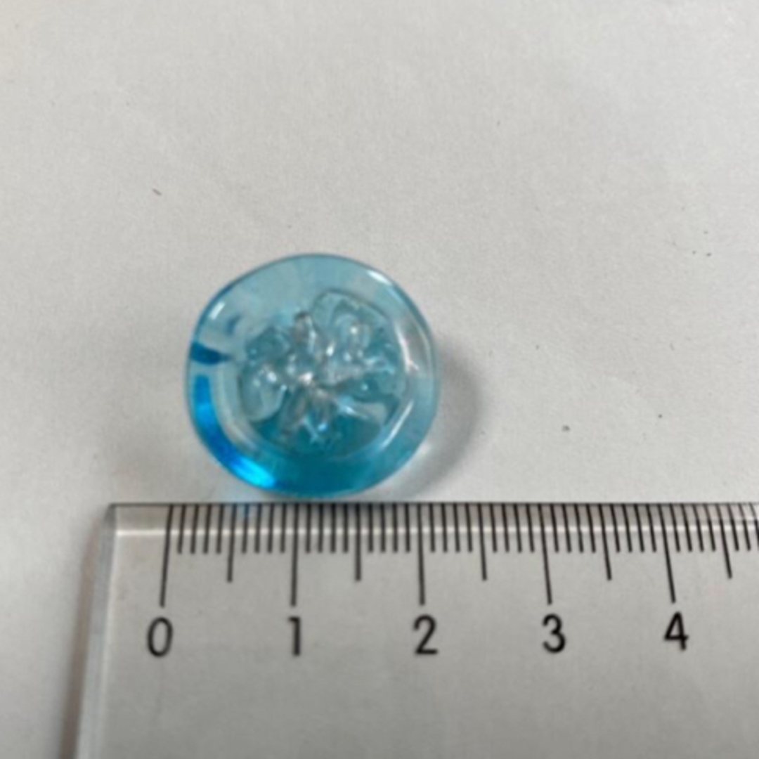 昭和レトロ ガラス ボタン 3個 NO.109、104 ハンドメイドの素材/材料(各種パーツ)の商品写真