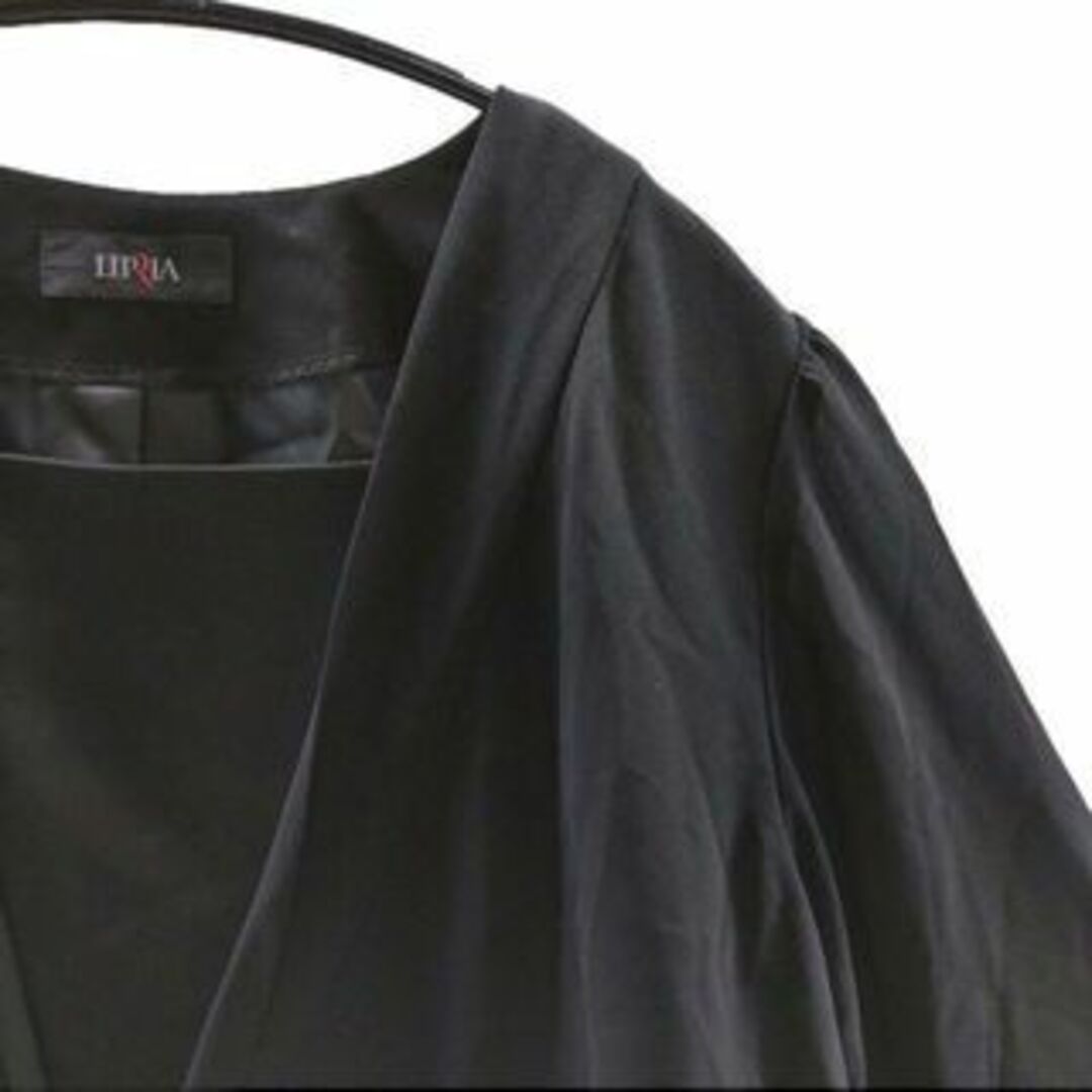 KFC0194■ 新品 ワンピース 7分袖丈 23ABR92サイズ ブラック レディースのフォーマル/ドレス(礼服/喪服)の商品写真