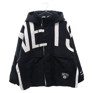 ナイキ(NIKE)のNIKE ナイキ ×AMBUSH NBA COLLECTION NETS JACKET ナイロンジャケット DB9567-010 ブラック(ナイロンジャケット)