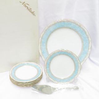 ノリタケ(Noritake)のNORITAKE (ノリタケ) 食器 華麗句 HANAREIKU パーティーセット プレート 皿 ケーキサーバー 7点セット 未使用品(食器)