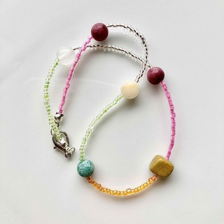 beads necklace＊color stones(ネックレス)