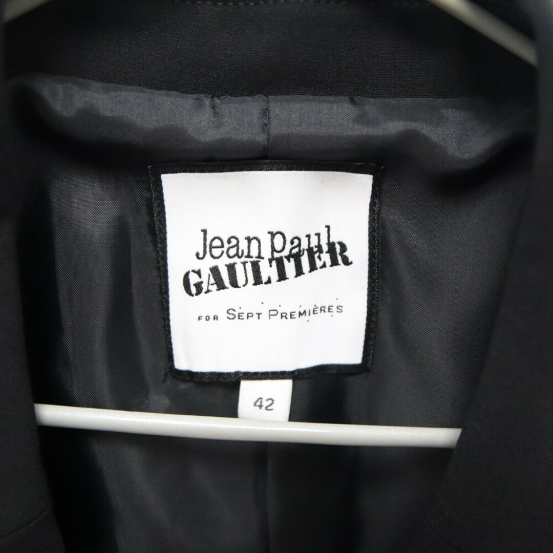 Jean-Paul GAULTIER(ジャンポールゴルチエ)のJean Paul GAULTIER ジャンポールゴルチエ デザイン切り替え 2B テーラードジャケット レディース ブラック JP-S16-JK005 レディースのジャケット/アウター(テーラードジャケット)の商品写真