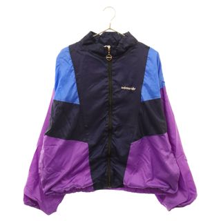 adidas アディダス 80S VINTAGE ヴィンテージ トレフォイルロゴ ナイロントラックジャケット ジャージ パープル/ブルー