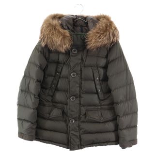 モンクレール(MONCLER)のMONCLER モンクレール CHARENTE シャラント ファー付き ダウンジャケット カーキ 120914160720 54155(ダウンジャケット)