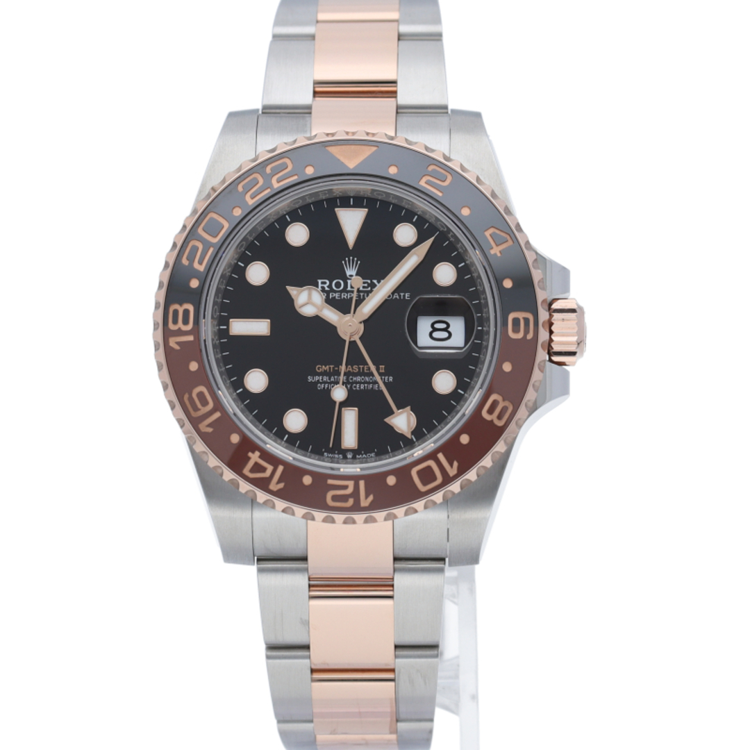 ROLEX(ロレックス)のロレックス GMTマスター2 GMT-Master 2 126711CHNR(ﾗﾝﾀﾞﾑ) 箱 保証書 K18PG/SS メンズ時計 ブラック 美品 【新品】 メンズの時計(その他)の商品写真