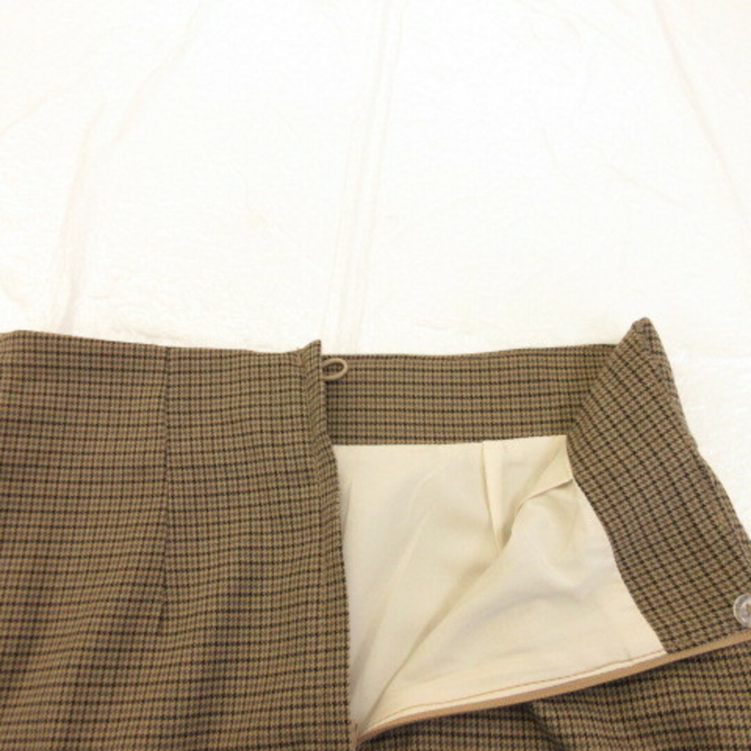 H&M(エイチアンドエム)のエイチ&エム H&M ミニスカート タイト 千鳥柄 茶 黒 34 レディースのスカート(ミニスカート)の商品写真