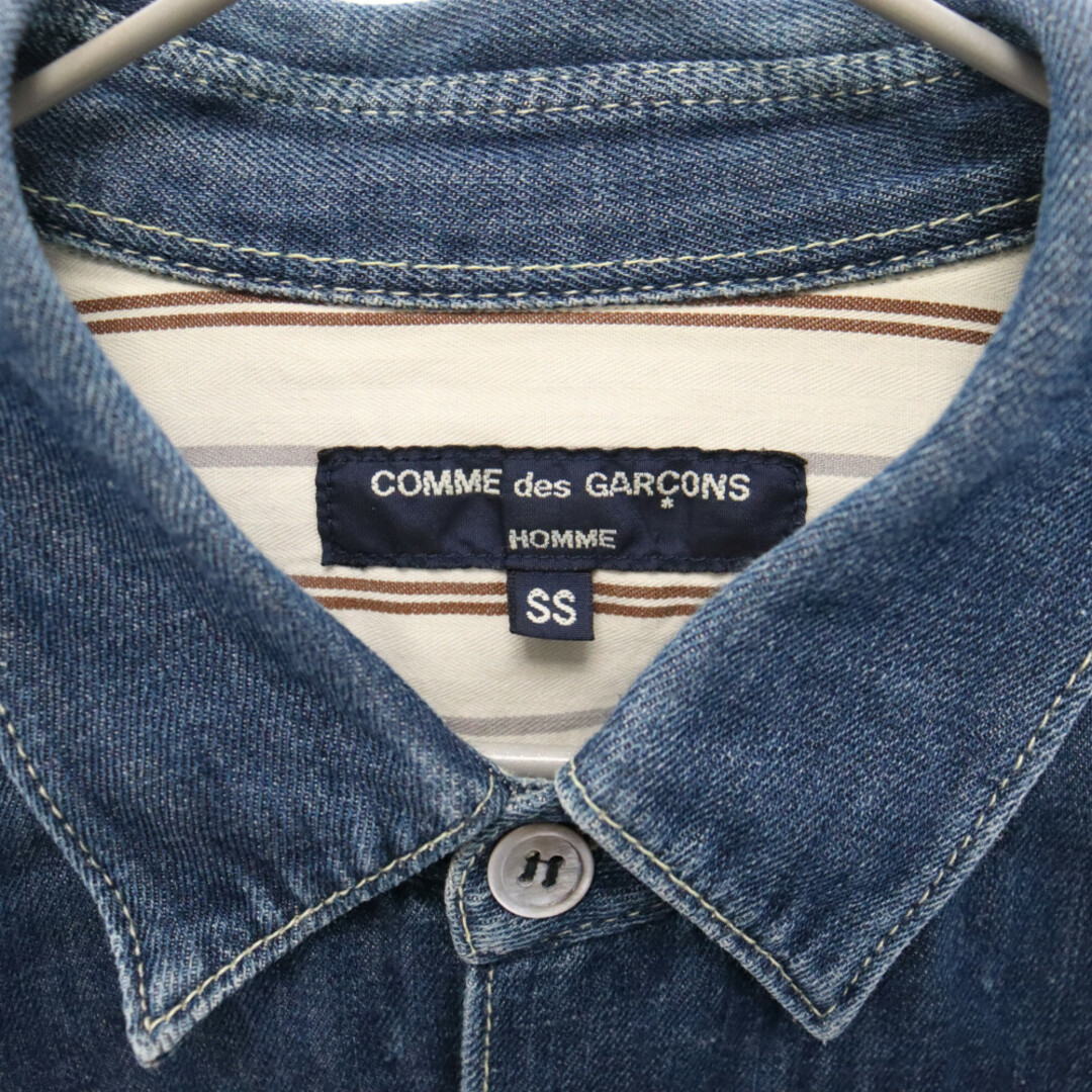 COMME des GARCONS(コムデギャルソン)のCOMME des GARCONS HOMME コムデギャルソンオム 08SS 変形ポケット デニムシャツ HA-B031 インディゴブルー メンズのトップス(シャツ)の商品写真