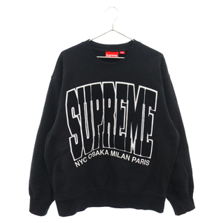 シュプリーム(Supreme)のSUPREME シュプリーム 21AW Cities Arc Crewneck シティアーチロゴ クルーネックスウェットトレーナー ブラック(スウェット)