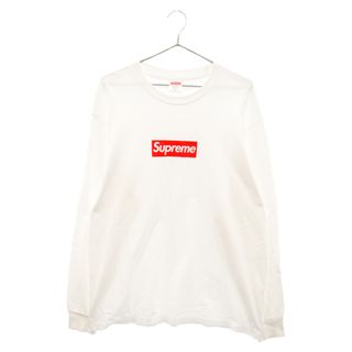 シュプリーム(Supreme)のSUPREME シュプリーム 20AW Box Logo L/S Tee ボックスロゴ長袖Tシャツ プリントカットソー ホワイト/レッド(Tシャツ/カットソー(七分/長袖))