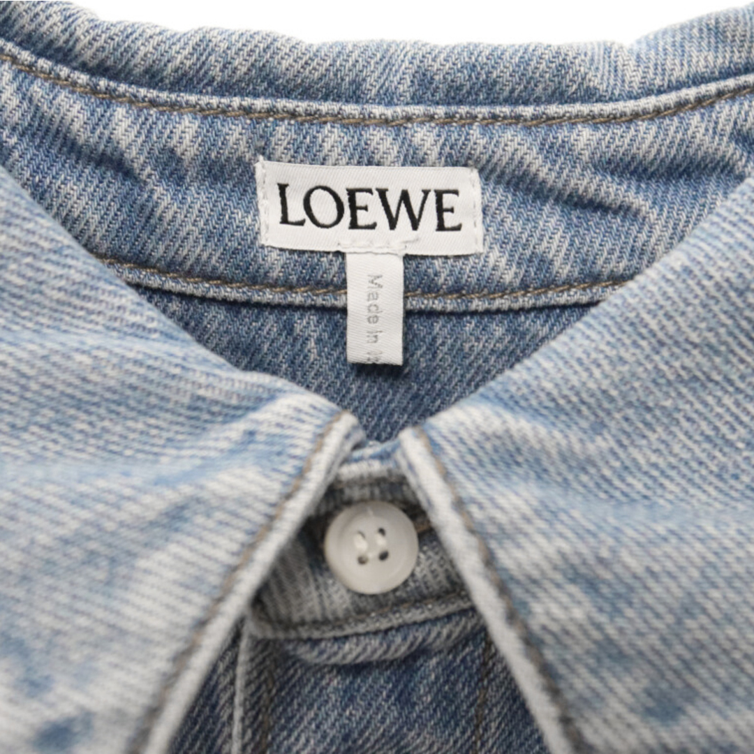 LOEWE(ロエベ)のLOEWE ロエベ オーバーサイズ デニム長袖シャツ インディゴ H526Y05W14 メンズのトップス(シャツ)の商品写真