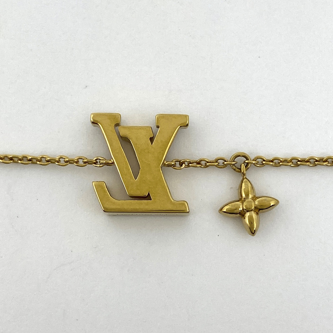 LOUIS VUITTON(ルイヴィトン)のルイ・ヴィトン ブレスレット LV アイコニック パール GP 【中古】 レディースのアクセサリー(ブレスレット/バングル)の商品写真