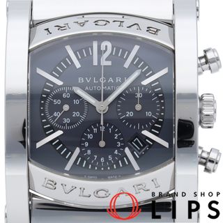 ブルガリ(BVLGARI)のブルガリ アショーマ クロノグラフ オートマチック Assioma Chronograph AA44SCH/AA44C14SSDCH 箱 保証書 SS メンズ時計 ネイビー 仕上げ済 美品 【中古】(その他)