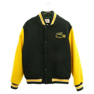 ラコステライブ(LACOSTE L!VE)のLacoste L!VE ラコステ ライブ ツートーンウールブレンドバーシティジャケット グリーン/イエロー BH1168L(ブルゾン)