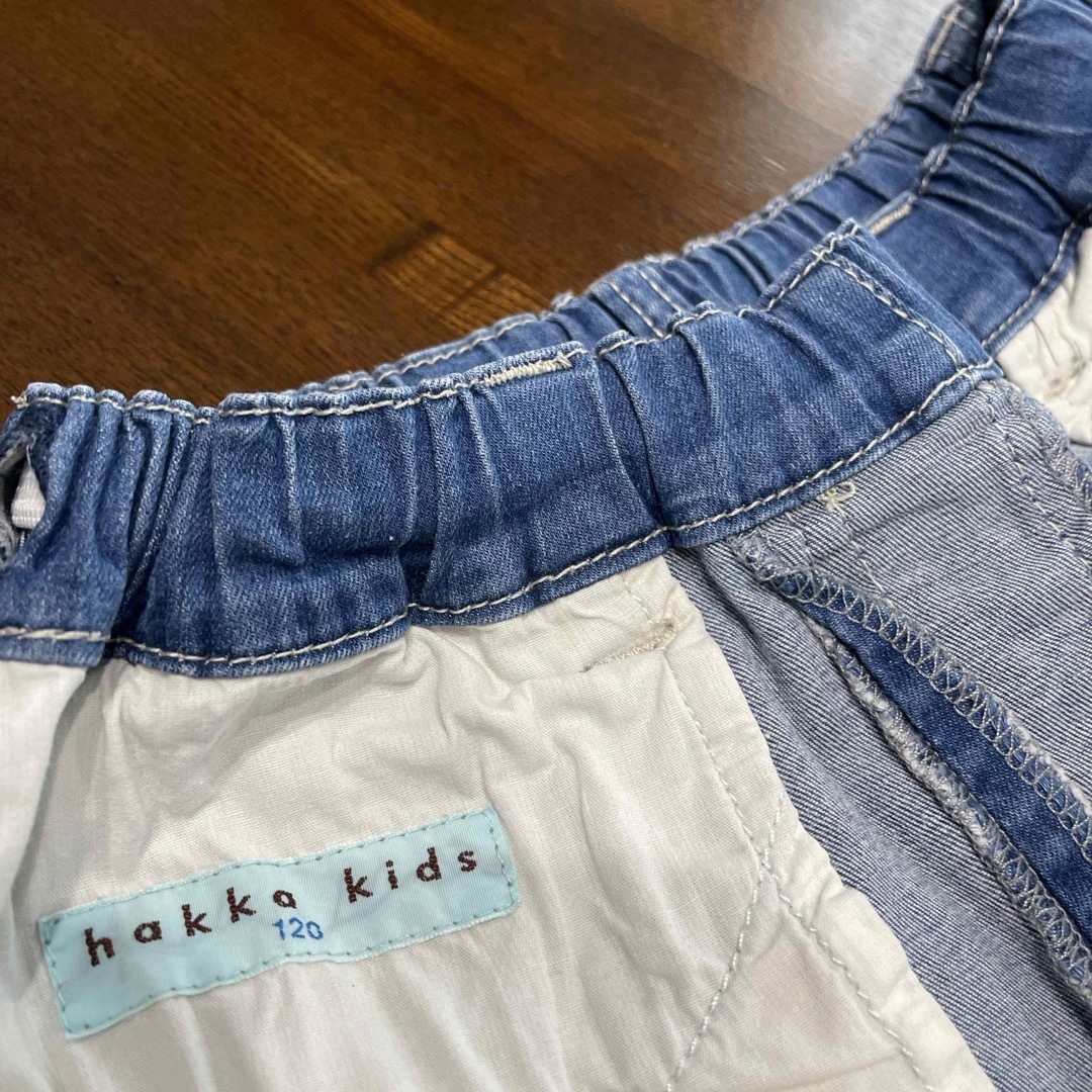 hakka kids(ハッカキッズ)のhakka kids デニムスカート　120cm キッズ/ベビー/マタニティのキッズ服女の子用(90cm~)(スカート)の商品写真